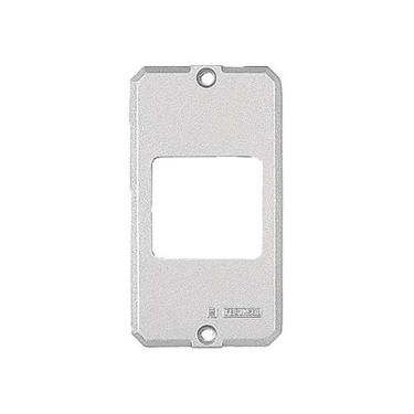 Imagem de Tampa para Condulete Alumínio 3-4" para 2 Postos Juntos Ideal para Instalações Elétricas Residenciais e Comerciais