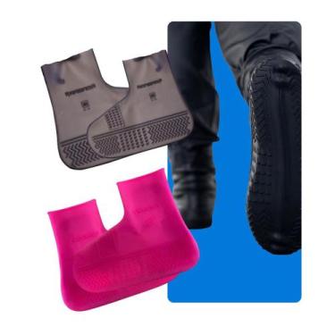 Imagem de Kit 2 Pares Protetor de Calçado Impermeável Silicone Ultraelástico Ant