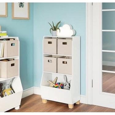 Imagem de Organizador De Brinquedos Infantil Bento 100% Mdf - WoodCore