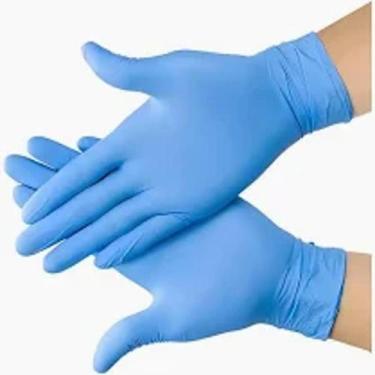 Imagem de Luva Nitrílica de Procedimento Azul Sem Pó 100 Unidades Medix, PP
