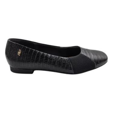 Imagem de Sapatilha conforto para joanetes usaflex couro, Preto, 36