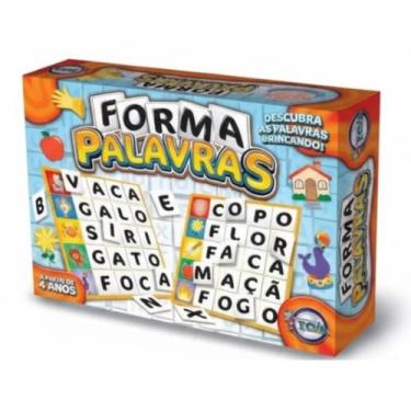 Imagem de Jogo Educativo Pedagógico Forma Palavras Aprenda Brincando com 120 Let