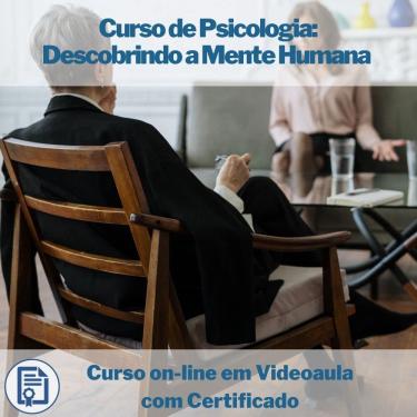 Imagem de Curso on-line em videoaula de Psicologia Descobrindo a Mente Humana com Certificado