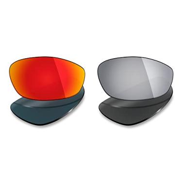 Imagem de 2 pares de lentes polarizadas de substituição da Mryok para óculos de sol Oakley Whisker – Opções