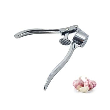 Imagem de Espremedor Amassador Triturador De Alho Cromado Profissional