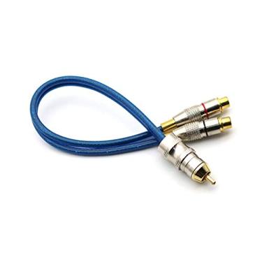 Imagem de CABO Y PRIME PLUG METAL 5MM TRANSP AZUL 2 FEMEAS 1 MACHO