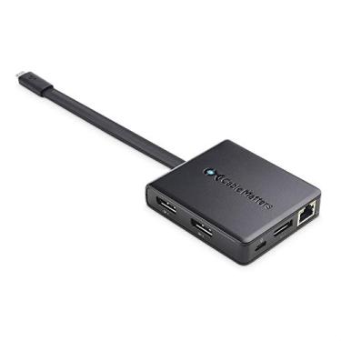 Imagem de Cable Matters Hub USB C de monitor triplo (base USB C) com 3X DisplayPort, USB-A e USB-C, Gigabit Ethernet e 100W de carregamento – Thunderbolt 3 e Thunderbolt 4 portas compatíveis com Windows