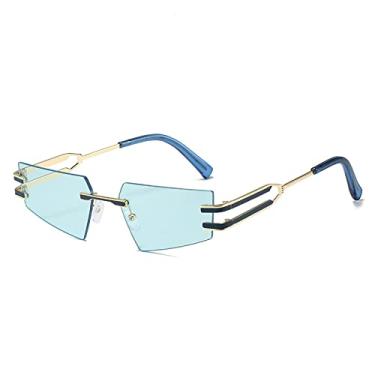 Imagem de Óculos de sol estilo olho de gato sem moldura, estrelas da moda, óculos de sol do mesmo tipo, 4, tamanho único