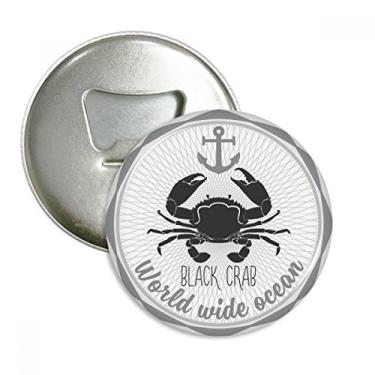 Imagem de Esboço de caranguejo, padrão de organismo marinho, abridor de garrafas, ímã de geladeira, emblema multifuncional