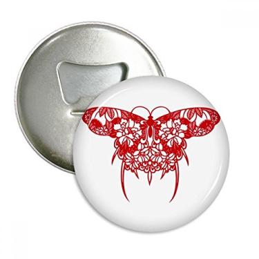 Imagem de Abridor de garrafas de papel de pipa de cultura tradicional chinesa com ímã de geladeira, emblema multifuncional