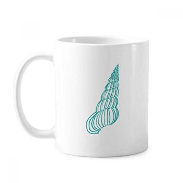 Imagem de Blue Marine Life Caneca com ilustração de caracol cerâmica xícara de porcelana de café louça