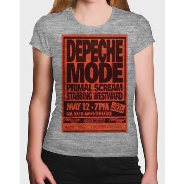 Imagem de Camiseta Feminina Poster Banda Depeche Mode Primal Scream