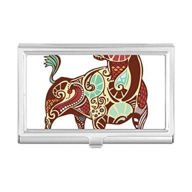Imagem de Porta-cartões de visita com símbolo do zodíaco da Constelação Taurus