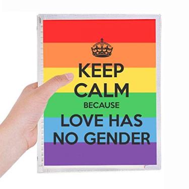 Imagem de Caderno gay lésbico transgênero bissexuais LGBT diário de folhas soltas recarregável