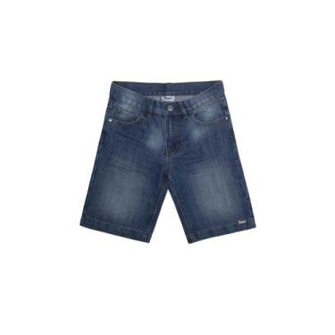 Imagem de Short Bermuda Jeans Infantil Masculino Com Ajuste Interno - Rovitex