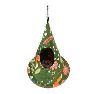 Imagem de Tenda para Pássaros, Lavável, Macio, Respirável, Suporte Estável, Papagaio Verde, Rede, Ninho, Algodão, Pendurado para Gaiola (25 * 35CM)