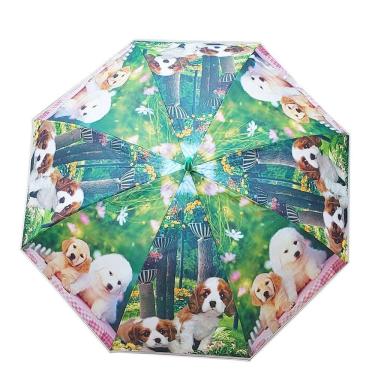 Imagem de Guarda Chuva Estampa Pet  Abertura Automática - Modelo Cachorro