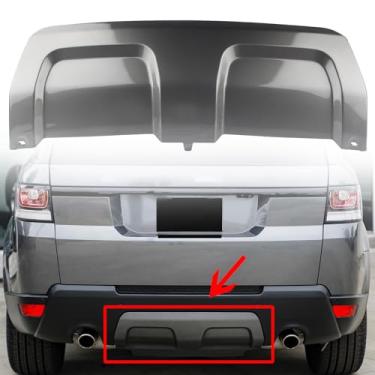 Imagem de FINMOKAL Guarnição da placa antiderrapante preta do para-choque traseiro adequado para Land Rover Range Rover Sport 2014-2017