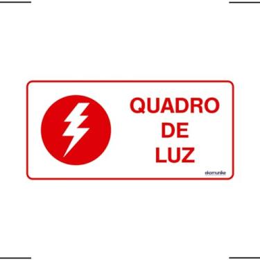 Imagem de Placa De Sinalização Quadro De Luz 20x10 Ekomunike - X-741 F9e