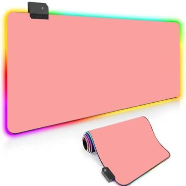 Imagem de Mousepad Gamer Conexão USB Dobrável Resistente á Água Com 800x300mm Com Led RGB com 14 efeitos e 7 cores Possui Borracha Antiderrapante Modelo AITEK