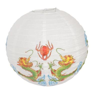 Imagem de CIYODO lanterna pequena do totem do dragão luminaria de mesa luminária de mesa abajur pendurado abajur de papel chinês decoração flor de cerejeira Decorar lanternas tradicionais interior