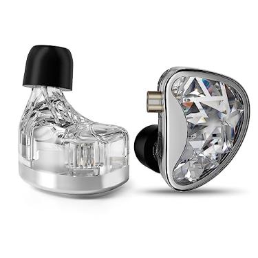 Imagem de Fones de ouvido KZ AS24 IEM com 24 controladores de armadura balanceada, fones de ouvido de alta fidelidade, com cabo destacável de 2 pinos de 0,75 mm para músicos de palco audiófilo (prata, versão padrão sem microfone)