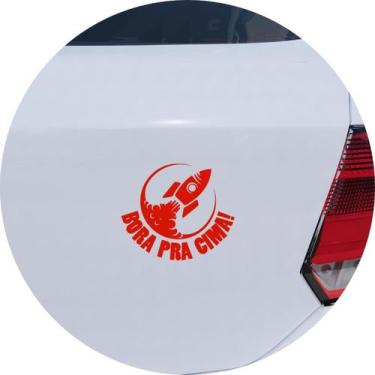 Imagem de Adesivo de Carro Bora Pra Cima! Frase Motivacional - Melhor Adesivo, V