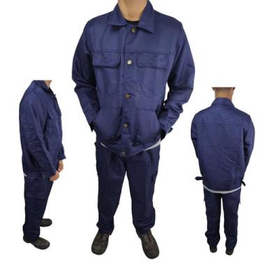 Imagem de Conjunto Uniforme EPI Profissional Obra Segurança do Trabalho Mecanico