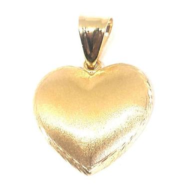 Imagem de Pingente em ouro 18 k coração Estampado - Elegancy Joias