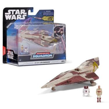 Imagem de Star Wars Micro Galaxy Squadron Jedi Starfighter Com 2 Micro Figuras -