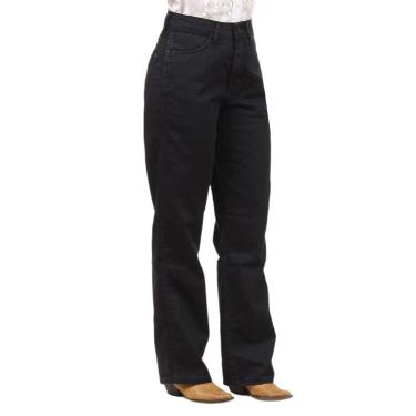Imagem de Calça Feminina Jeans Wide Leg Preta Wrangler 36837