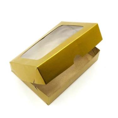 Imagem de 20 Caixas de Papel Cartão ou Kraft Com Visor- 15x11x3,5  Para Presente
