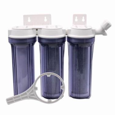 Imagem de KIt Filtro Triplo BBI 9.3/4"  Transparentes PT230TR/T para Fabricação 