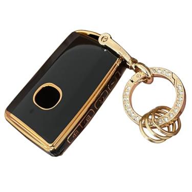 Imagem de Kepdul Para Mazda Key Fob Cover Key Protective Key Shell Holder Apto para Mazda CX-5 2019 2020 2021 2022 CX-9 6 MX-5 Miata WAZSKE13D03 (preto)