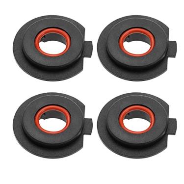 Imagem de The Lord of the Tools 4 peças de suporte adaptador de base de lâmpada LED H7 para carro, componentes de substituição de farol de carro, plástico, preto, tamanho do furo de 15 mm