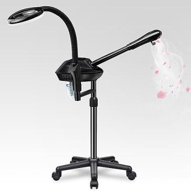 Imagem de Retain Time Vaporizador Facial para Umidificador de Ozônio, Atomizador, Anexar 5 × Lupa e Luz, Vaporizador Facial Profissional, Pele Limpa, Firmando Os Poros e Hidratante Adequado para Uma Beleza, Spa, Em Casa