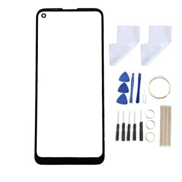 Imagem de FainWan Substituição da lente do painel externo de vidro da tela frontal + kit de ferramentas de reparo OCA compatível com Motorola Moto G9 Power XT2091-3 XT2091-4 6,8 polegadas