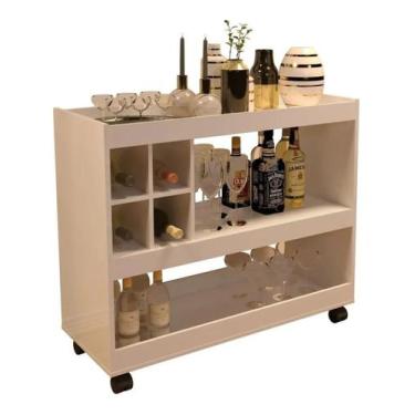 Imagem de Aparador jb 4050 - pérola - jb bechara - village móveis