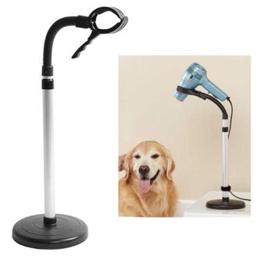 Imagem de Suporte Secador Pet Shop Gato Cachorro Salao Flexivel Bancada Chao Aju