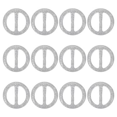 Imagem de PATIKIL Clipe de anel de cachecol, clipe de camiseta redonda de resina, anel moderno, cachecóis, fivela para mulheres, decoração de roupas de seda, 1", Resina, Liga metálica.