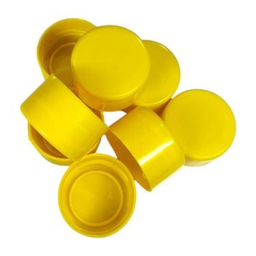 Imagem de Tampa Tubete 3cm Amarelo Brilhante Resistente - 50 Unidades - Russo Ar