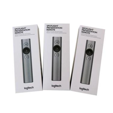 Imagem de Apresentador Logitech Spotlight Cinza com zoom e facho de luz Bluetoot