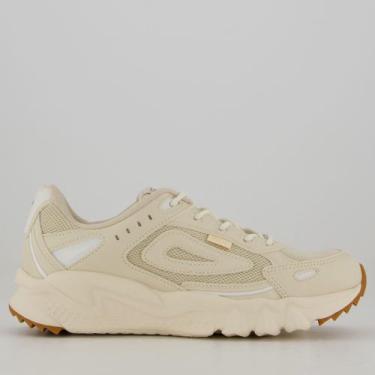 Imagem de Tênis Fila Venture Tracer 2 Feminino Bege e Branco, 35