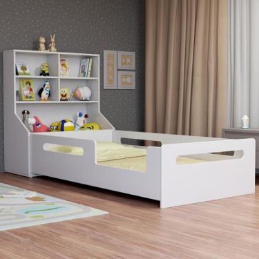 Imagem de Cama Infantil Montessoriana com Estante, Nichos e Baú - MC Barreto