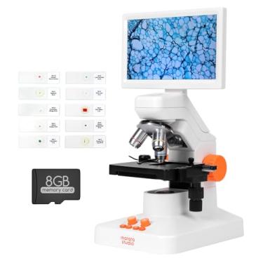 Imagem de MatataStudio Microscópio digital MT3-4 1200X com tela IPS 1080P de 7 polegadas, câmera de 5MP, estágio 3D, USB compatível com Windows/Mac/Pad/telefone