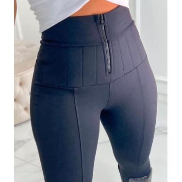 Imagem de Calça lipo tecido poliamida power lycra - Fábrica storee, Preto, P
