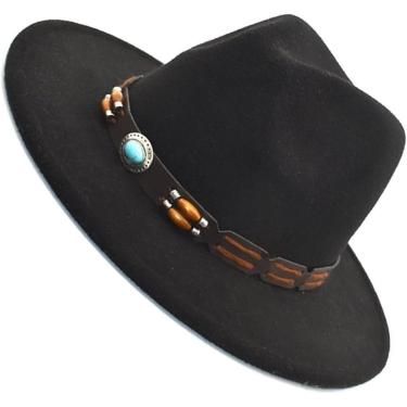 Imagem de Chapéu de cowboy Halloween fantasia feminina chapéu de cowboy ocidental viagens leves ao ar livre chapéu de vestido sofisticado traje de fantasia hatback hat back, branco, tamanho único
