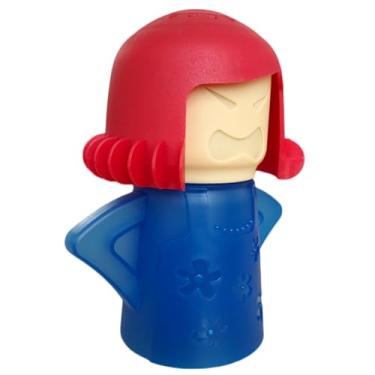 Imagem de Limpador de micro-ondas, micro-ondas, forno, equipamento de limpeza a vapor de alta temperatura, ferramenta de geladeira desodorada, fácil de limpar a vapor e adicionar vinagre e água irritada mamãe (azul)