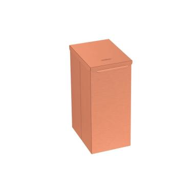 Imagem de Lixeira Tramontina Luz Slim Swivel Aço Inox Rose 5,5 L Outlet