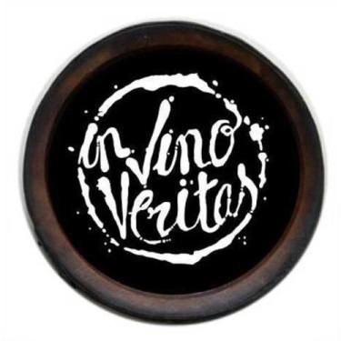 Imagem de Quadro Decorativo Porta Rolhas Redondo In Vino - Pequeno - Karin Grace